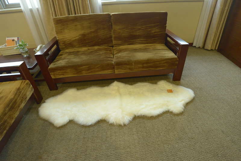 hot sale sheepskin rug 